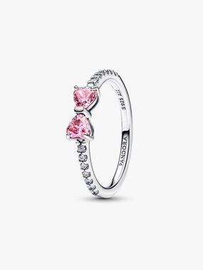 Pandora Sparkling Pink Bow Ring
